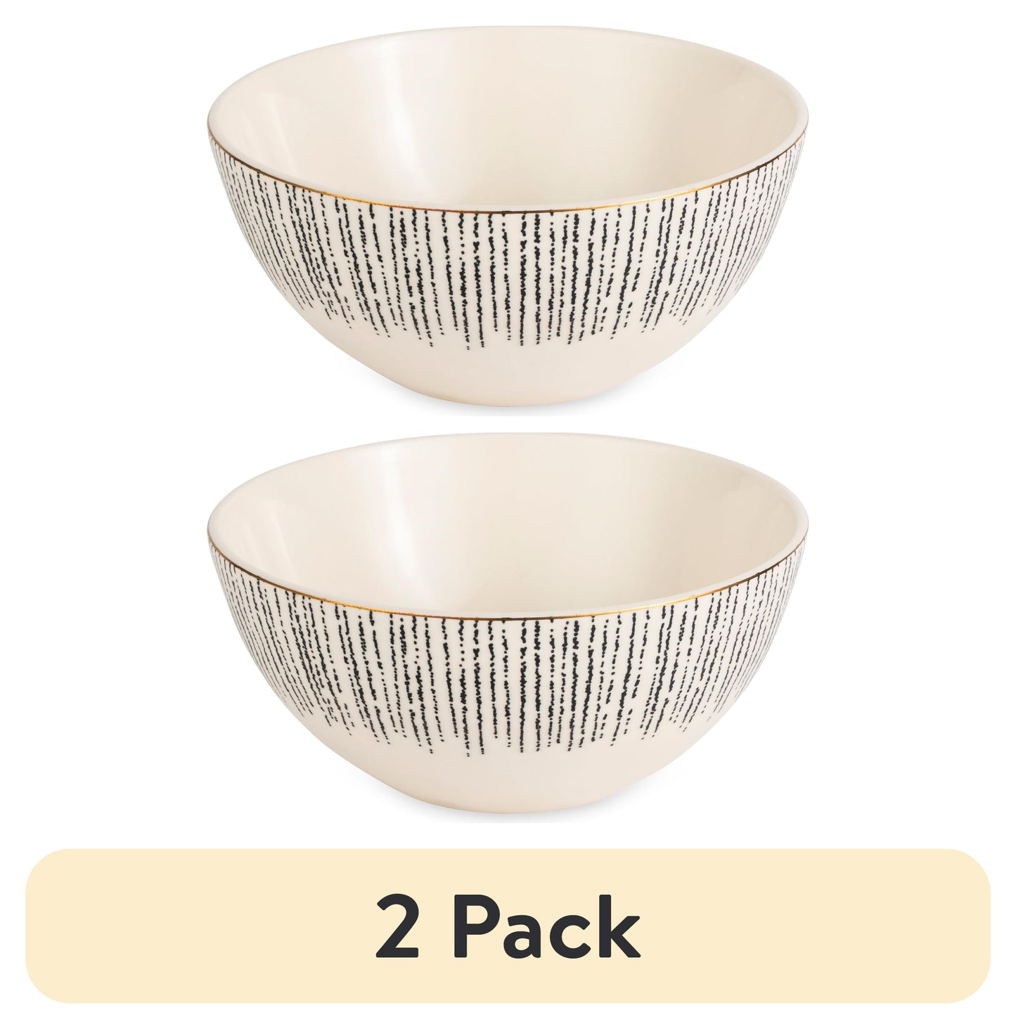 (2 Pack) Stoneware Large Bowl, Riley Collection