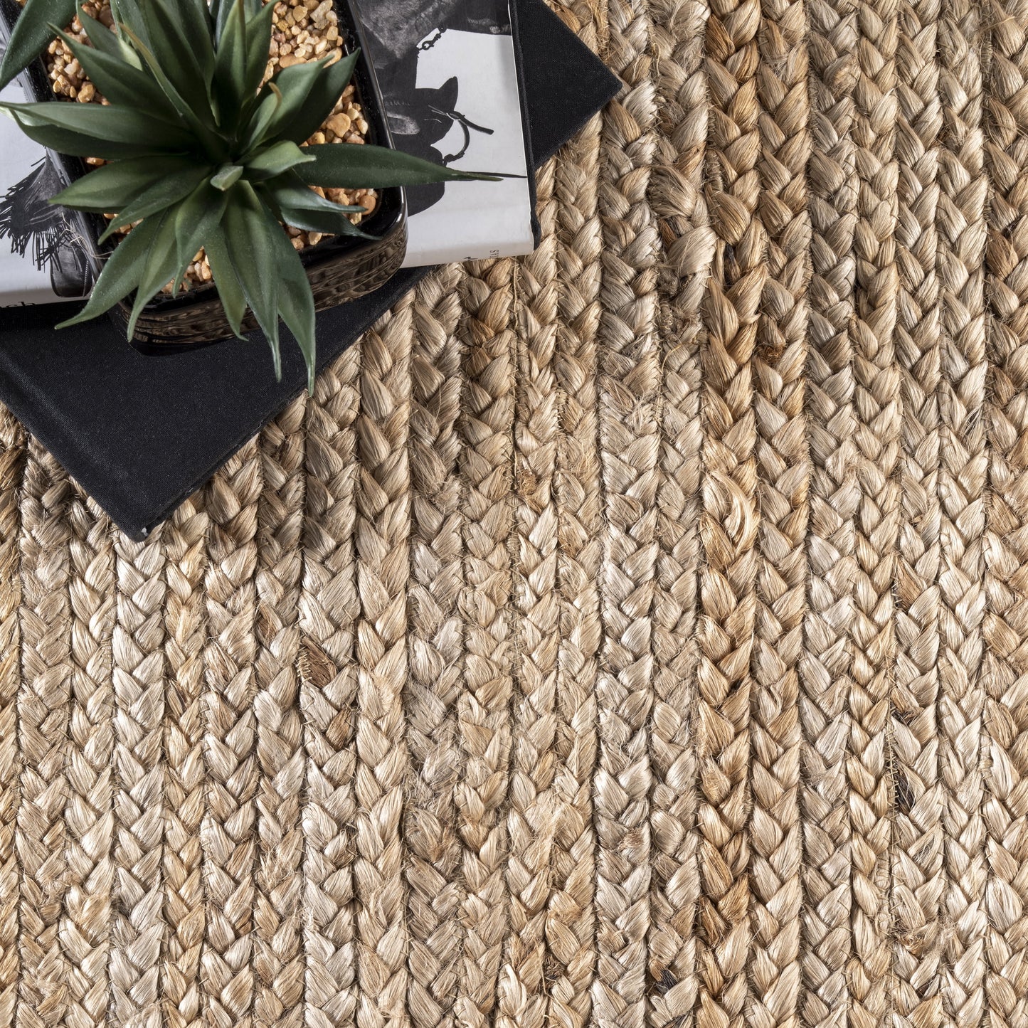 Rigo Hand Woven Farmhouse Jute Runner Rug, 2' 6" X 8', Natural