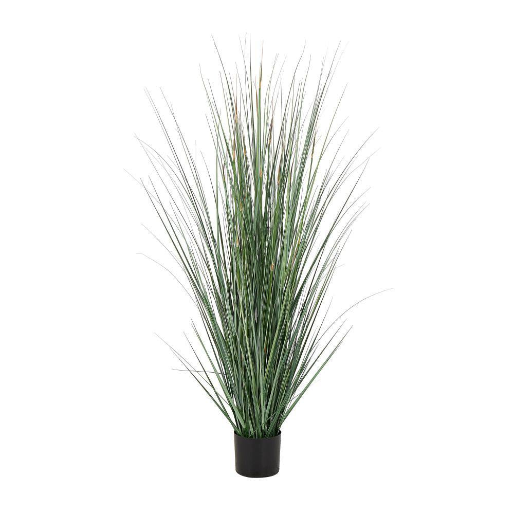 61 In. H Tall Onion Grass Artificial Plant with Black Plastic Pot