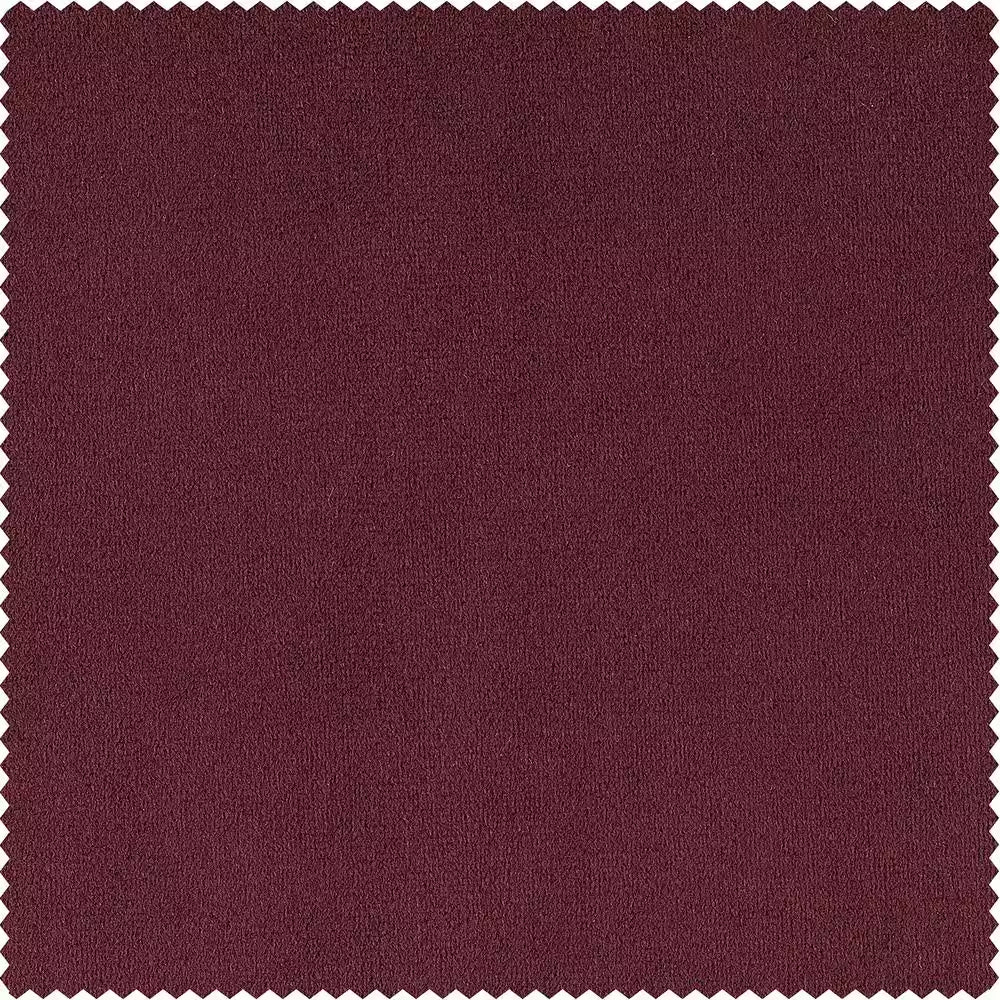 Burgundy Velvet Rod Pocket Blackout Curtain - 50 In. W X 120 In. L (1 Panel)