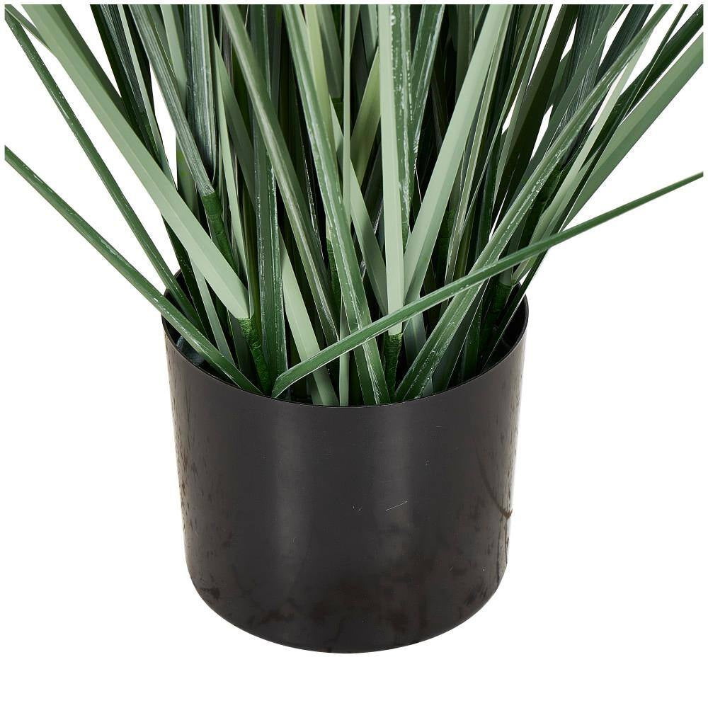 61 In. H Tall Onion Grass Artificial Plant with Black Plastic Pot