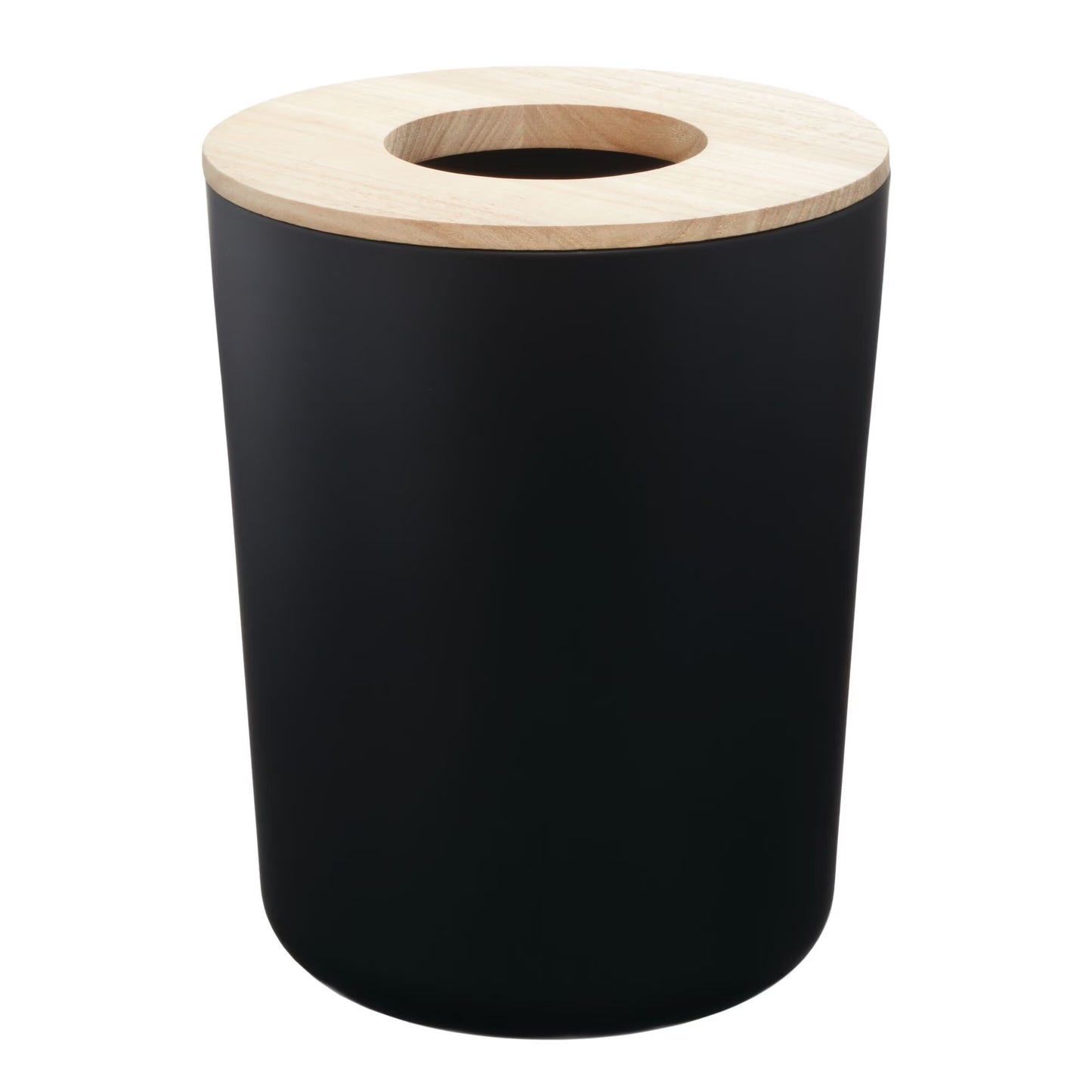 , Eco Vanity Steel Waste Can, Matte Black