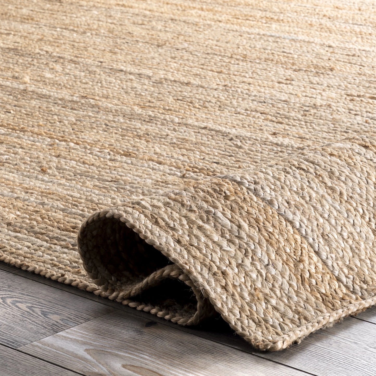 Rigo Hand Woven Farmhouse Jute Runner Rug, 2' 6" X 8', Natural