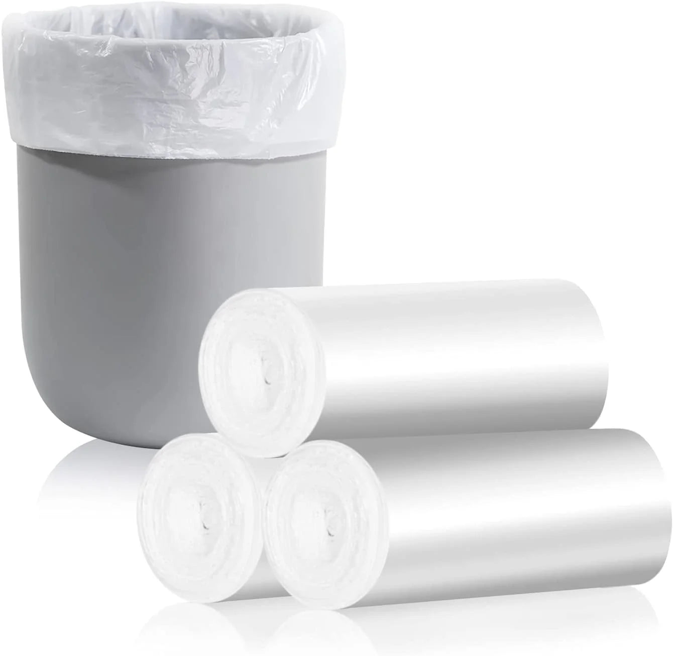 4 Gallon Small Trash Bag - Unscented 4 Gallon Garbage Bags for Bathroom, Kitchen, Bedroom, 105 Count Mini Trash Bags(15 Liter)