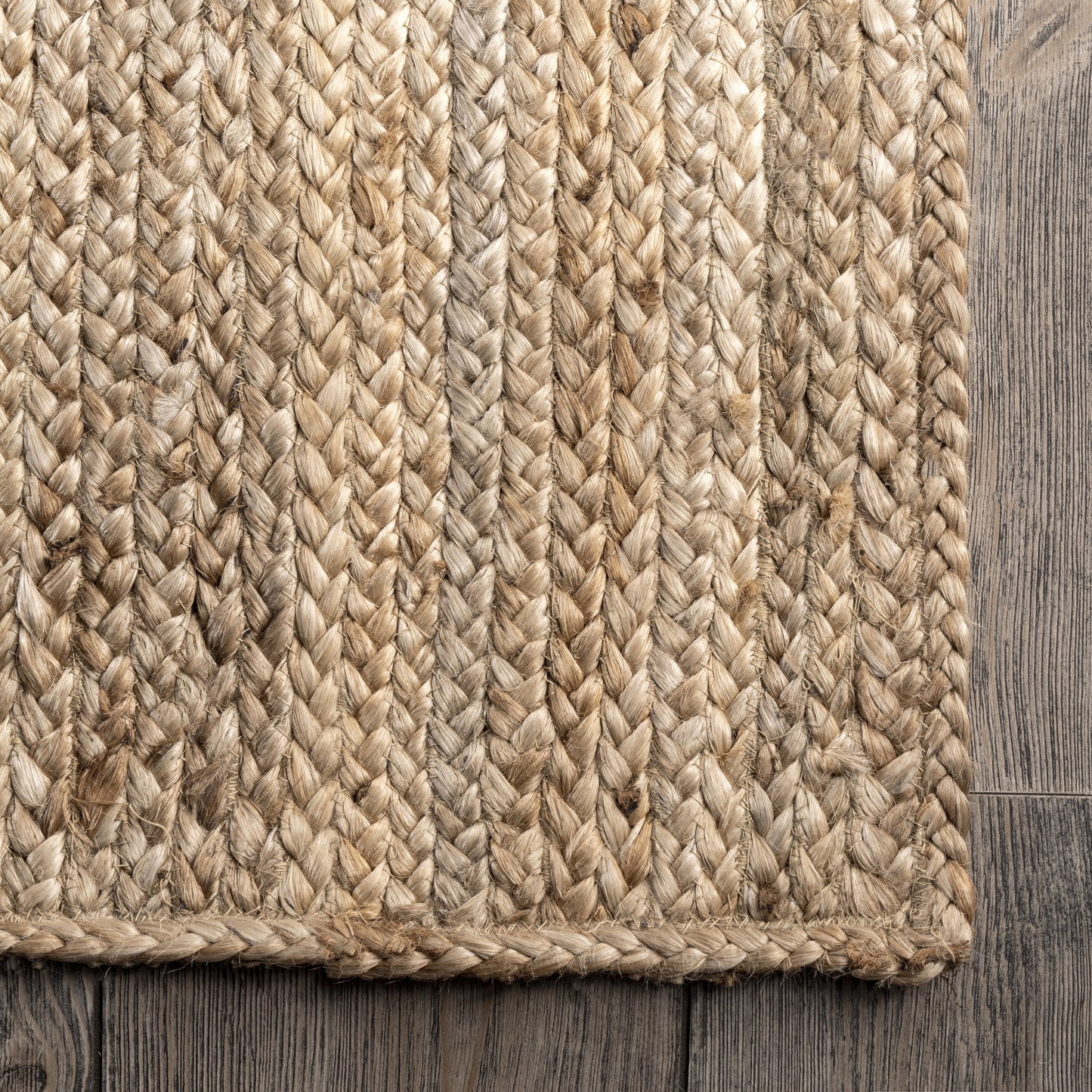 Rigo Hand Woven Farmhouse Jute Runner Rug, 2' 6" X 8', Natural