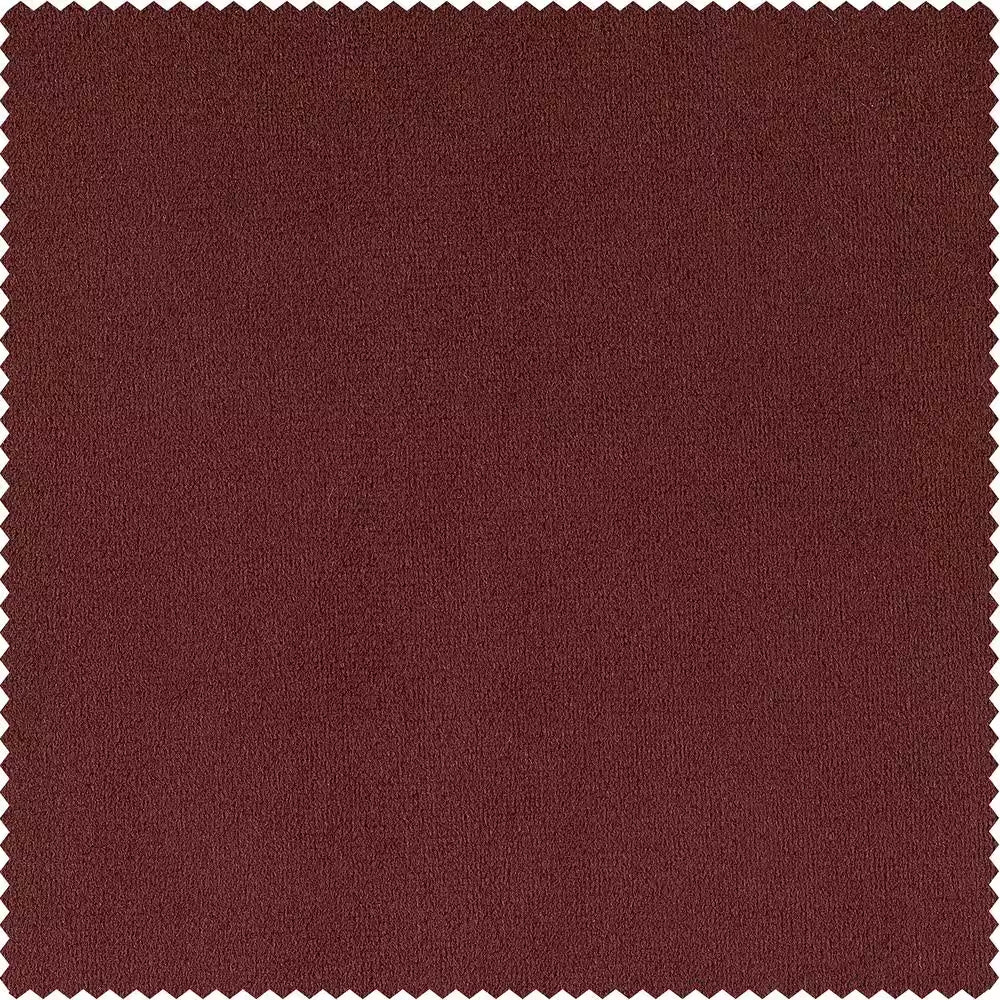 Crimson Rust Velvet Rod Pocket Blackout Curtain - 50 In. W X 108 In. L (1 Panel)