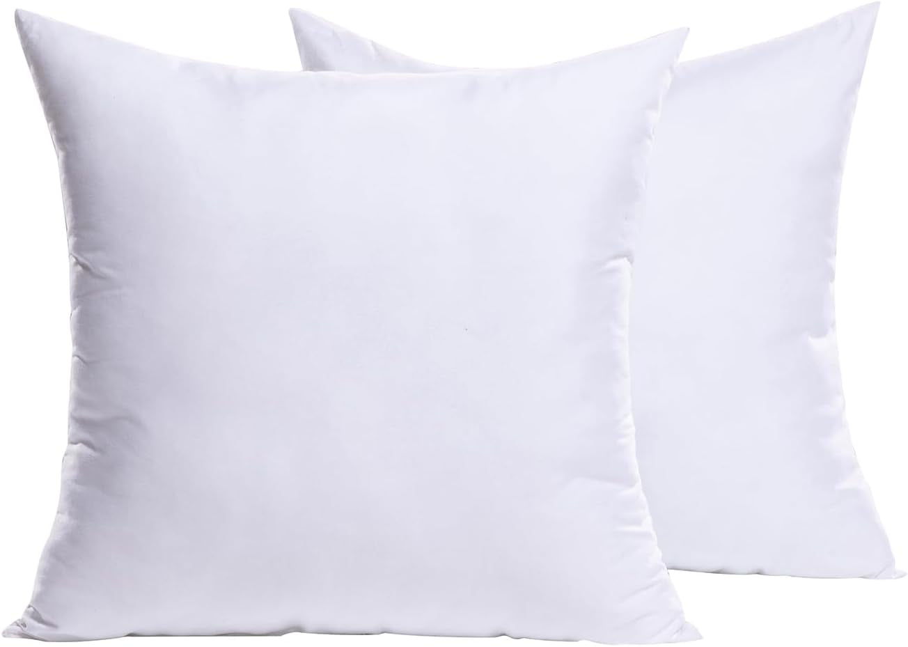 Set of 2 Throw Pillow Inserts Premium Pillow Stuffer Square Form for Decorative Cushion Bed Couch Sofa 16X16 Inch