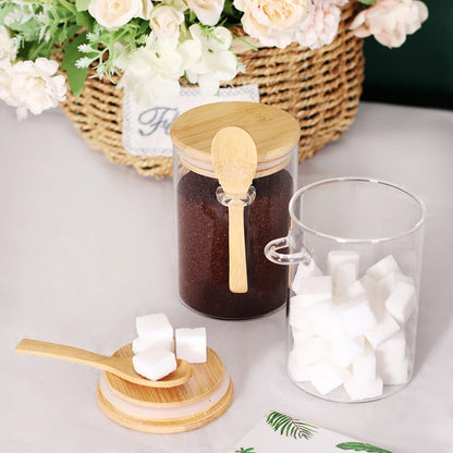 Clear Glass Airtight Coffee Food Storage Container (3 Count)