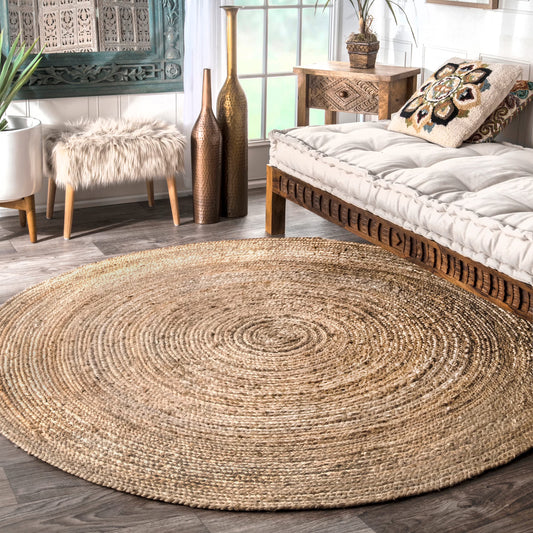 Hand-Woven Rigo Jute Area Rug