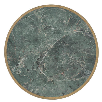 Novato 34 In. round Green Stone Top Coffee Table and 2-End Tables (3-Piece)